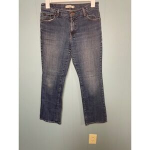 Levis 550 Relaxed Boot Cut Jeans Womens 12 Medium Blue Excellent Stretch Denim